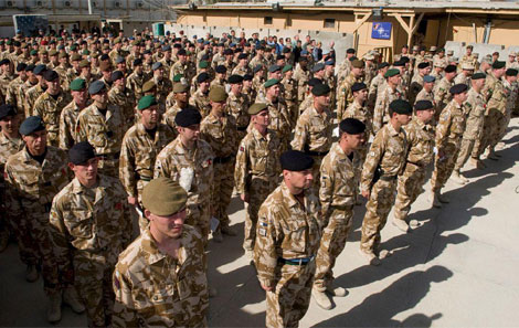 Soldados británicos y estadounidenses en Afganistán | ISAF