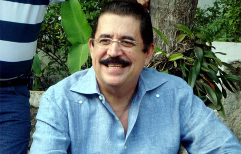 Manuel Zelaya en la embajada de Brasil en Tegucigalpa.| Efe