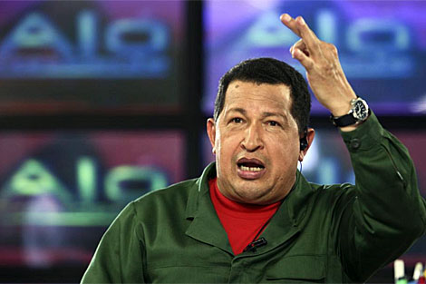 Chávez durante su intervención en su programa televisivo 'Aló  Presidente'. | Reuters