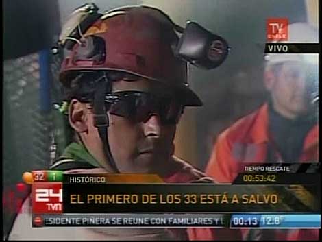 Florencio Ávalos, en una imagen captada por la TV chilena. | Afp