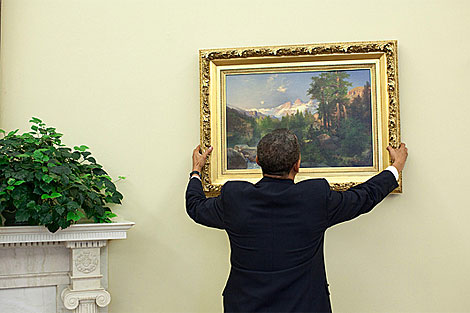 Obama en el Despacho Oval. | White House