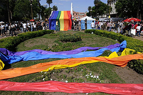 Marcha del Orgullo Gay en Buenos Aires el domingo. | AFP