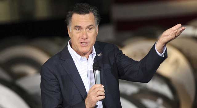 El candidato republicano, Mitt Romney durante un acto de campaña. | Reuters