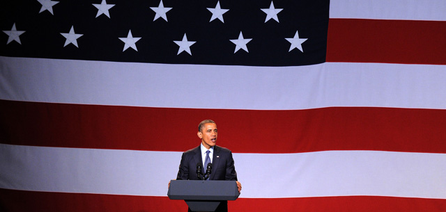 El presidente de EEUU, Barack Obama, durante su discurso en la gala. | Afp