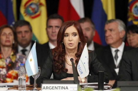 La presidenta Argentina inaugura la cumbre.| Reuters