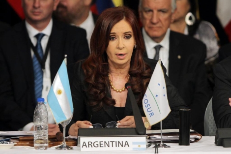 Cristina Kirchner se 'burla' de la crisis española.. Cristina Kirchner se 'burla' de la crisis española..