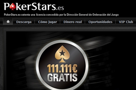 Un detalle de la página española de PokerStars.