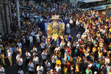 Procesión de la Virgen del Cobre en La Habana. | Efe