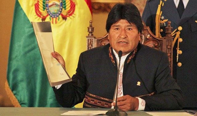 El presidente de Bolivia, Evo Morales, en una rueda de prensa el 20 de diciembre. | Efe