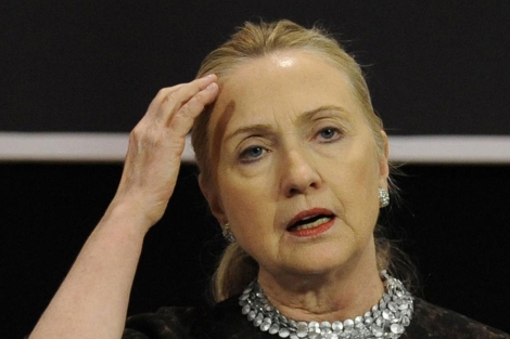 Clinton, en una de sus últimas apariciones públicas en Bruselas. Clinton, en una de sus últimas apariciones públicas en Bruselas. | Afp