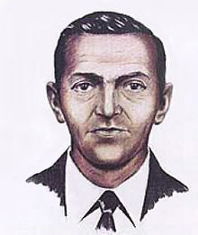 Retrato robot de D.B. Cooper a partir de la descripción de los pasajeros secuestrados