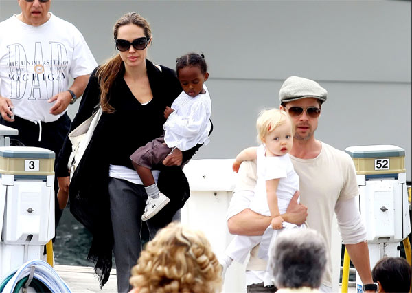 Hijos De Brad Pitt Y Angelina Jolie. Angelina Jolie y Brad Pitt