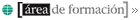 �rea de formaci�n