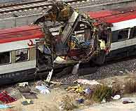 Los terroristas colocaron 13 explosivos en cuatro trenes de Cercanías. Murieron 191 personas. (EFE)