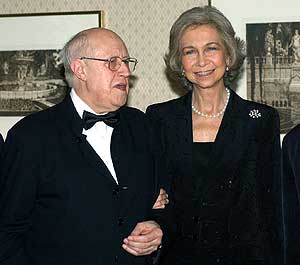 Rostropovich y la Reina Sofia