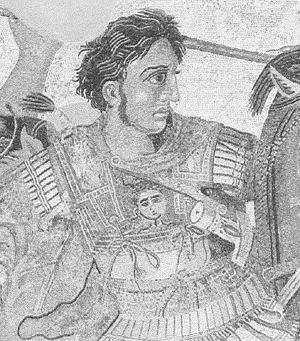 Un mosaico de Alejandro Magno en la batalla de Isos. (Foto: EL MUNDO)