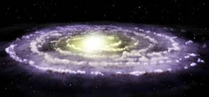 Reconstrucción artística de la Vía Láctea (NASA) Reconstrucción artística de la Vía Láctea (NASA)
