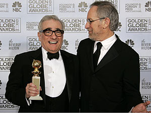 Martin Scorsese y Steven Spielberg en la gala del a&ntilde;o pasado. (Foto: AP)