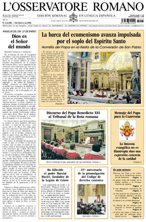 La última edición española del periódico. (Foto: 'L'Osservatore de Roma')