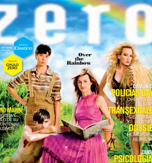 Portada de 'Zero', protagonizada por la ministra de Igualdad (en el centro de la imagen).