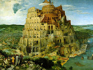 Torre de Babel, de Pieter Brueghel, símbolo de entendimiento entre las tierras y las lenguas de España.