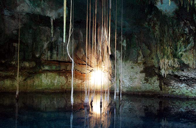 Imagen de una de la cueva hallada en México. (Foto: EFE)