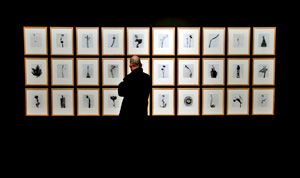 Un visitante observa la serie 'Herbarium'. (Foto: EFE)