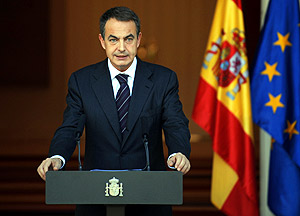José Luis Rodríguez Zapatero valora los resultados de las elecciones de EEUU desde La Moncloa, el pasado miércoles. (Foto: AFP)