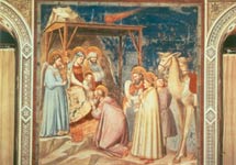 El cometa 'Halley' en la 'Adoración de los Reyes' de Giotto (c. 1301).