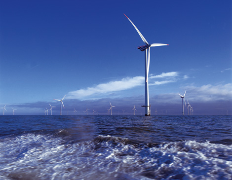 Parque eólico marino en dinamarca. | Cortesía de Vestas Wind Systems A/S