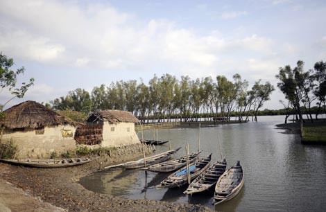 REgion de Klulna, en Bangladesh, cuyos manglares son Patrimonio de la Humanidad. / AFP