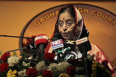 Pratibha Patil, presidenta de la India. | AP