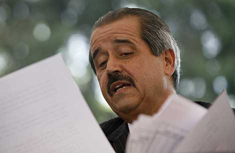 José Ángel Córdova, durante la rueda de prensa. | AP