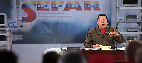 Chávez, durante su programa semanal. | Efe