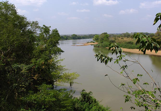 El río Ouham, que bordea Batangafo.