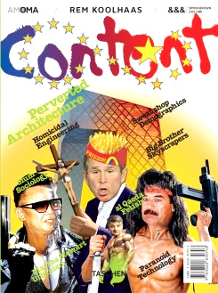 Portada de la obra de Koolhaas 'Content' (Taschen, 2004 ), firmado por Koolhaas. | elmundo.es