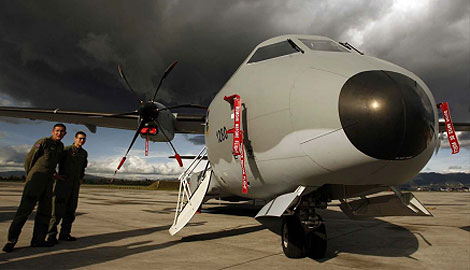 Avión de fabricación española vendido a las Fuerzas Aéreas de Colombia. | Efe