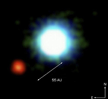 2M1207b, el primer planeta detectado por imagen directa. | ESO