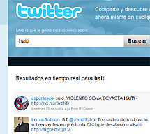 La red Twitter se ha volcado con Haití.