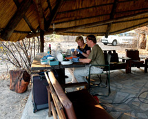 Los investigadores, en Namibia. | S.C.S.