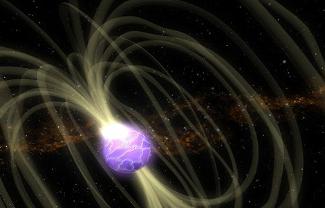 Representación artística de un magnetar. | IAC