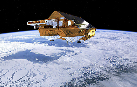 Recreación del satélite Cryosat de la ESA.