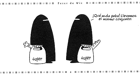 Una de las tiras recogidas en el cómic de Peter de Wit.
