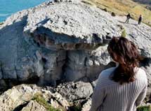 El puente, tras el derrumbe.|Efe