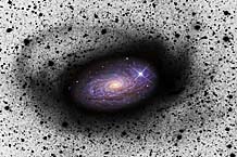 Filamentos en el halo de la galaxia Girasol. | R. Jay Gabany y D. Martínez-Delgado