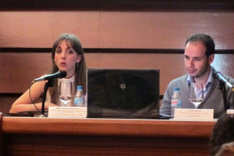 Patricia Calatrava y Jesús Oliver exponen su experiencia sobre la mediación. | UNAF