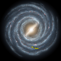 Recración de la Vía Láctea | NASA/JPL-Caltech/R. Hurt (SSC)