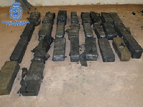 Fardos de cocaína. | P. N.