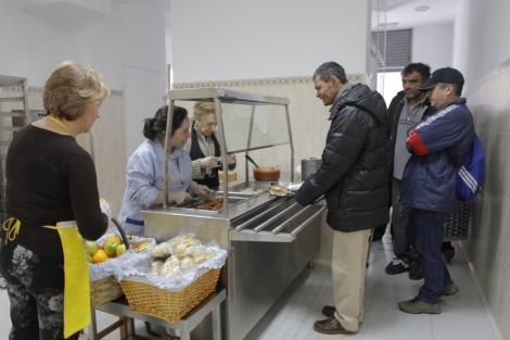 Un comedor social en Madrid.| Antonio Heredia