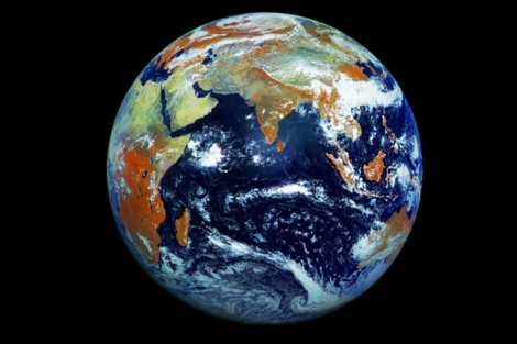 Imagen de la Tierra captada por el satélite ruso Elektro-L. | RFSA
